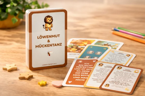 Kartenset Löwenmut und Mückentanz – Box mit Spielkarten